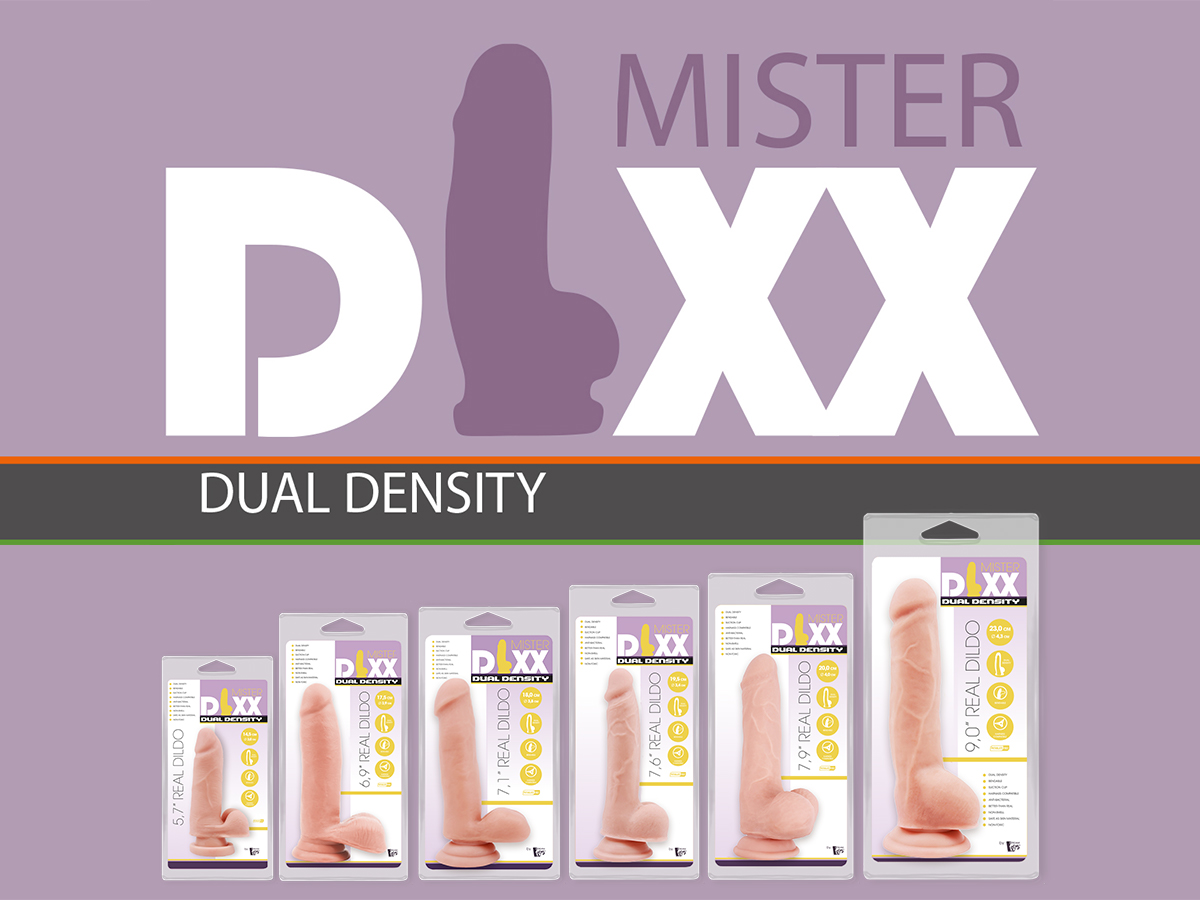 Фаллоимитатор с двойной плотностью Mr Dixx