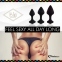 Набір силіконових анальних пробок FeelzToys - Bibi Butt Plug Set 3 pcs Black (SO5065) 2