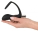 Масажер простати з эрекционным кільцем Black Velvets Vibrating Ring & Plug 6