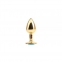 Анальная пробка металл Blue Gem Anal Plug Hi-Basic Chisa (CH96332) 0