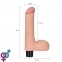 Реалістичний вібратор Reel Softee Vibrator with balls Flesh 8,0