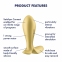 Анальна смарт-пробка із вібрацією Satisfyer Intensity Plug Gold (SO8627) 3