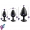 Набір анальних пробок LUXE BLING PLUGS TRAINING KIT RED GEMS (T330853) 1