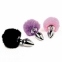 Анальная пробка FeelzToys - Bunny Tails Butt Plug Purple (SO5062) 1