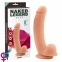 Фалоімітатор з мошонкою Liquid Boss Black Silicone 1