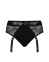 Кружевные трусы для страпона с подвязками для чулок Strap-On-Me DIVA HARNESS - M 8