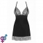 Cорочка Obsessive Chiccanta chemise & thong black S/M (410585) 3