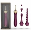 Вібратор двосторонній універсальний ZALO BESS 2 Velvet Purple з 4 насадками та нагріванням, фіолетовий (SO8237) 5
