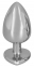 Анальна металева пробка з каменем Diamond Butt Plug large (5327970000) 2