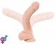 Фалоімітатор з мошонкою Nature Skin Large Dildo, 28,5 см 1