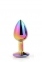 Радужная анальная пробка GLEAMING LOVE MULTICOLOUR PLUG SMALL (DT21781) 3