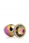 Радужная анальная пробка GLEAMING LOVE MULTICOLOUR PLUG SMALL (DT21781) 4
