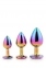 Набор радужных анальных пробок GLEAMING LOVE MULTICOLOUR PLUG SET (DT21784) 3