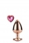 Анальна пробка з серцем GLEAMING LOVE ROSE GOLD PLUG SMALL (DT21789) 4