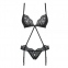 Боді Obsessive Laluna crotchless teddy black L/XL (410853) 3