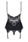 Корсет Obsessive 810-COR-1 corset & thong black S/M (410841) 1