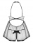 Бебидол Obsessive Delishya babydoll black S/M (410838) 1