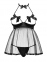 Бебидол Obsessive Delishya babydoll black S/M (410838) 2