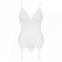 Корсет Obsessive 810-COR-2 corset & thong white S/M (410867) 0