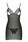 Сорочка з вирізами на грудях + стрінги LOVELIA CHEMISE black L/XL - Passion (SO4759) 3