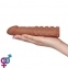 Насадка на член Pleasure X-Tender Penis Sleeve Brown Add 2