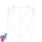 Прикраса для спини і декольте Bijoux Indiscrets Magnifique Back and Cleavage Chain - Silver 0
