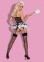 Костюм покоївки Obsessive Housemaid L/XL чорно-білий (410619) 3