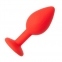 Анальная пробка Red Silicone Red, S (820154) 1