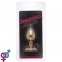 Анальная пробка Gold Metal Heart Light Pink, M (820157) 1