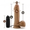 Вибромассажёр LOVERBOY SOCCER CHAMP 8INCH DILDO MOCHA (T330972) 3