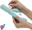 Роскошный вибратор PILLOW TALK - Kinky Teal с кристаллом Сваровски 5