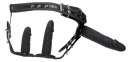 Страпон с тремя фаллоимитаторами XR Brands на трусиках, черный (XR44976) 5