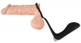 Масажер простати з эрекционным кільцем Black Velvets Vibrating Ring & Plug 3