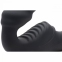 Жіночий вібрострапон Slim Rider Ribbed Vibrating Silicone Strapless Strap On, чорний (AF840) 2