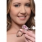 Анальная пробка со стразом Pink Gem Glass Anal Plug With Gem стеклянная, Medium (AG430-Medium) 1