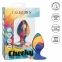 Анальна пробка рельєфна, M, на присосці California Exotic Novelties різнокольорова (CE14651) 7