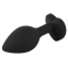 Анальная пробка с камнем Silicone Butt Plug, силикон (537594) 0