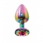 Анальна пробка S із кристалом Toy Joy, різнокольорова (TJ10277) 1