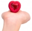 Анальна пробка з вібрацією та пультом керування B-Vibe Vibrating Heart Plug M/L Red (54015770000) 3