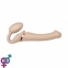 Безремневой страпон Strap-On-Me VIBRATING Flesh M (SO3355) 1