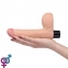 Реалістичний вібратор Reel Softee Vibrator with balls Flesh 8,0