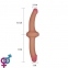 Двосторонній фалоімітатор Holy Dong Double-Ended Dildo Flesh 12.5