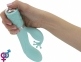 Роскошный вибратор PILLOW TALK - Kinky Teal с кристаллом Сваровски 7