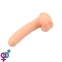 Фалоімітатор з мошонкою Liquid Boss Black Silicone 3