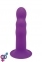 Фалоімітатор Термоактивний SOLID LOVE RIBBED PURPLE, 18х4 см (DT21703) 1