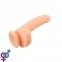 Фалоімітатор з мошонкою Liquid Boss Black Silicone 4