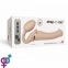 Безремневой страпон Strap-On-Me VIBRATING Flesh M (SO3355) 2