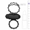 Эрекционное кольцо двойное Duo Cockring с вибро, черное (ET355BLK) 2