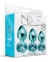 Набір анальних пробок Global Novelties NIXIE METAL BUTT PLUG TRAINER SET, BLUE METALLIC (T880185) 2