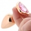 Набор анальных пробок с камнем Rear Assets Trainer Kit Heart Pink (NS18823) 3